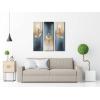 imageWieco Art Dancing Girls Modern Large Contemporary 3 Panels 100 Hand Painted Stretched and Framed Ballet Dancers Oil Paintings on Canvas Wall Art Work for Living Room Bedroom Home DecorationsBlue and grey