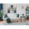 imageWieco Art Dancing Girls Modern Large Contemporary 3 Panels 100 Hand Painted Stretched and Framed Ballet Dancers Oil Paintings on Canvas Wall Art Work for Living Room Bedroom Home DecorationsBlue and grey