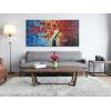 imageWieco Art Dazzling Beauty Modern Large Stretched and Framed 100 Hand Painted Red Flowers Artwork Abstract Floral Oil Paintings on Canvas Wall Art for Living Room Bedroom Home Decorations 24x4848L x 24W