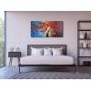 imageWieco Art Dazzling Beauty Modern Large Stretched and Framed 100 Hand Painted Red Flowers Artwork Abstract Floral Oil Paintings on Canvas Wall Art for Living Room Bedroom Home Decorations 24x4840L x 20W