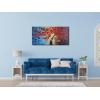imageWieco Art Dazzling Beauty Modern Large Stretched and Framed 100 Hand Painted Red Flowers Artwork Abstract Floral Oil Paintings on Canvas Wall Art for Living Room Bedroom Home Decorations 24x4840L x 20W