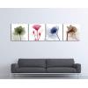 imageWieco Art Flickering Flowers Canvas Prints Wall Art Large Modern Abstract Floral Giclee Pictures Paintings for Living Room Bedroom Home Decorations 4 Piece Stretched and Framed Artwork Ready to Hang