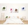 imageWieco Art Flickering Flowers Canvas Prints Wall Art Large Modern Abstract Floral Giclee Pictures Paintings for Living Room Bedroom Home Decorations 4 Piece Stretched and Framed Artwork Ready to Hang