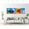 imageWieco Art Four Change Seasons Trees Canvas Prints Wall Art by Oil Paintings Style Pictures for Living Room Bedroom Home Decorations 4 Piece Modern Gallery Wrapped Contemporary Colorful Giclee16x20inchx4pcs