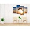 imageWieco Art Happy Dolphin Giclee Canvas Prints Wall Art Ocean Animals Sea Beach Landscape Pictures Paintings for Living Room Bedroom Home Decorations Large 4 Piece Modern Grace Seascape Artwork L