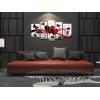 imageWieco Art Red Flower Love Butterfly Abstract Oil Paintings on Canvas Wall Art Ready to Hang for Living Room Bedroom Home Decorations Modern 5 Panels Stretched and Framed 100 Hand Painted Artwork10x16inchx2pcs 8x20inchx2pcs 8x24inchx1pc