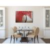 imageWieco Art Red Flower Oil Paintings on Canvas Wall Art Ready to Hang for Living Room Bedroom Kitchen Home Decorations Large Modern 100 Hand Painted Stretched and Framed Abstract Floral Artwork L