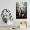 imageWieco Art Silent Beauty Modern Abstract Flower Oil Paintings on Canvas Wall Art for Bedroom Living Room Wall Decorations Home Decor 100 Hand Painted Stretched and Framed Contemporary Floral Artwork