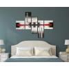 imageWieco Art White Lines 100 Handpainted Stretched Canvas Wall Art for Living Room Decoration Home Decor Abstract Oil Paintings on CanvasMulti
