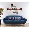 imageWieco Art White Lines 100 Handpainted Stretched Canvas Wall Art for Living Room Decoration Home Decor Abstract Oil Paintings on CanvasMulticolor