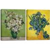 imageWieco Art 2 Piece Irises in Vase Floral Canvas Prints Wall Art by Van Gogh Classic Artwork Famous Oil Paintings Reproduction on Canvas for Home Decor Modern Wrapped Flowers PicturesArtwork1