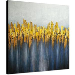 imageWieco Art Pure HandPainted Paintings on Canvas Abstract Canvas Wall Art for Living Room Bedroom Wall Decor Modern Contemporary Landscape Artwork for Home Decorations24L x 24W