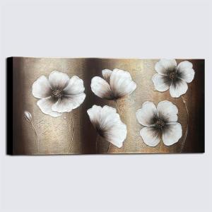 imageWieco Art The Memory Extra Large 100 Hand Painted Modern Stretched and Framed Contemporary Flowers Artwork Abstract Floral Oil Paintings on Canvas Wall Art for Living Room Home Decorations40L x 20W