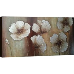 imageWieco Art The Memory Extra Large 100 Hand Painted Modern Stretched and Framed Contemporary Flowers Artwork Abstract Floral Oil Paintings on Canvas Wall Art for Living Room Home Decorations48L x 24W