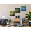 imageWieco Art 3 Piece Canvas Prints Wall Art of Claude Monet Famous Flowers Oil Paintings Reproduction for Kitchen Home Decorations Water Lilies Pond Modern Gallery Wrapped Giclee Floral Picture Artwork