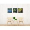 imageWieco Art 3 Piece Canvas Prints Wall Art of Claude Monet Famous Flowers Oil Paintings Reproduction for Kitchen Home Decorations Water Lilies Pond Modern Gallery Wrapped Giclee Floral Picture Artwork
