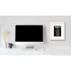 imageWieco Art 7RULES Quotes Wall Art Inspirational Canvas Print Motivation Classroom Decor With White Picture Frame and Real Glass Made to Display 5x7 with Mat or 8x10 Without Mat