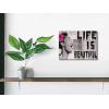 imageWieco Art Banksy Life is Beautiful Modern Gallery Wrapped Giclee Canvas Prints Artwork Grey Love Abstract Pictures Paintings on Canvas Wall Art Ready to Hang for Bedroom Home Office Decorations16L x 12W