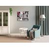 imageWieco Art Banksy Life is Beautiful Modern Gallery Wrapped Giclee Canvas Prints Artwork Grey Love Abstract Pictures Paintings on Canvas Wall Art Ready to Hang for Bedroom Home Office Decorations24L x 20W