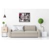 imageWieco Art Banksy Life is Beautiful Modern Gallery Wrapped Giclee Canvas Prints Artwork Grey Love Abstract Pictures Paintings on Canvas Wall Art Ready to Hang for Bedroom Home Office Decorations25L x 21W