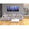 imageWieco Art Blue Plum Blossom Canvas Prints Wall Art Paintings Style Pictures for Living Room Bedroom Home Decorations Modern 5 Panels Stretched Contemporary Floral Artwork10x24x5pcs 25x60cmx5pcs
