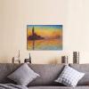 imageWieco Art Dusk in Venice Canvas Prints Wall Art of Famous Oil Paintings by Claude Monet Stretched and Framed Giclee Classic Impressionist Art work Ready to Hang for Wall Decor Living Room Bedroom16L x 12W