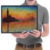 imageWieco Art Dusk in Venice Canvas Prints Wall Art of Famous Oil Paintings by Claude Monet Stretched and Framed Giclee Classic Impressionist Art work Ready to Hang for Wall Decor Living Room Bedroom17L x 13W