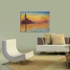 imageWieco Art Dusk in Venice Canvas Prints Wall Art of Famous Oil Paintings by Claude Monet Stretched and Framed Giclee Classic Impressionist Art work Ready to Hang for Wall Decor Living Room Bedroom24L x 20W