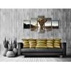 imageWieco Art Elephant Canvas Prints Wall Art Animals Pictures to Photo Paintings Decor for Living Room Bedroom Home Decorations 5 Piece Modern Stretched and Framed Grace Grey Landscape Giclee Artwork12x16inchx2pcs 12x24inchx2pcs 12x32inchx1pc
