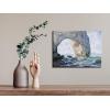 imageWieco Art The Manneporte Canvas Prints Wall Art of Claude Monet Famous Oil Paintings Reproduction Classic Seascape Sea Beach Pictures Artwork Ready to Hang for Bedroom Bathroom Home Office16L x 12W