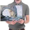 imageWieco Art The Manneporte Canvas Prints Wall Art of Claude Monet Famous Oil Paintings Reproduction Classic Seascape Sea Beach Pictures Artwork Ready to Hang for Bedroom Bathroom Home Office16L x 12W