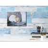 imageWieco Art The Manneporte Canvas Prints Wall Art of Claude Monet Famous Oil Paintings Reproduction Classic Seascape Sea Beach Pictures Artwork Ready to Hang for Bedroom Bathroom Home Office16L x 12W