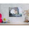 imageWieco Art The Manneporte Canvas Prints Wall Art of Claude Monet Famous Oil Paintings Reproduction Classic Seascape Sea Beach Pictures Artwork Ready to Hang for Bedroom Bathroom Home Office16L x 12W