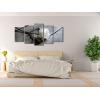 imageWieco Art White Rose Canvas Prints Wall Art Flowers Pictures Paintings Ready to Hang for Living Room Bedroom Bathroom Home Decorations Modern 5 Piece Stretched and Framed Floral Giclee Artwork10x16inchx2pcs 10x20inchx2pcs 10x24inchx1pc
