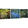 imageWieco Art 3 Piece Canvas Prints Wall Art of Claude Monet Famous Flowers Oil Paintings Reproduction for Kitchen Home Decorations Water Lilies Pond Modern Gallery Wrapped Giclee Floral Picture Artwork