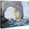 imageWieco Art The Manneporte Canvas Prints Wall Art of Claude Monet Famous Oil Paintings Reproduction Classic Seascape Sea Beach Pictures Artwork Ready to Hang for Bedroom Bathroom Home Office24L x 20W