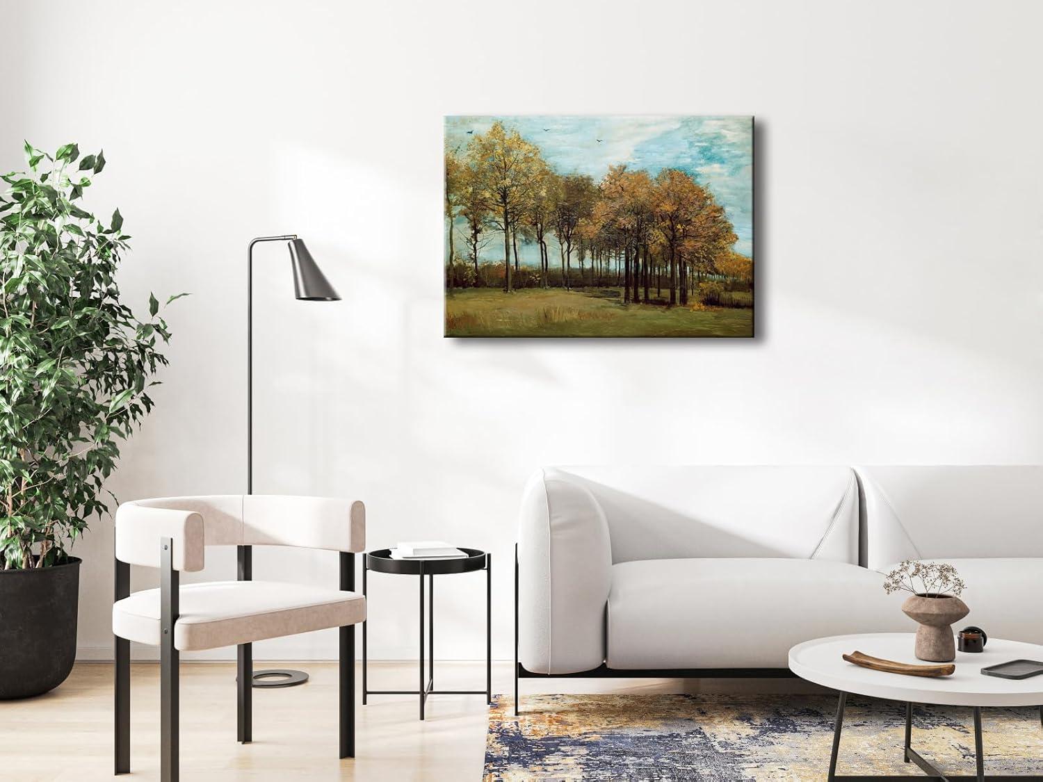 imageWieco Art Autumn Landscape 1885 Canvas Prints of Vincent Van Gogh Art Famous Paintings Reproduction Tree Forest Pictures Artwork Wall Art for Home Decor and Wall Decorations28L x 20W