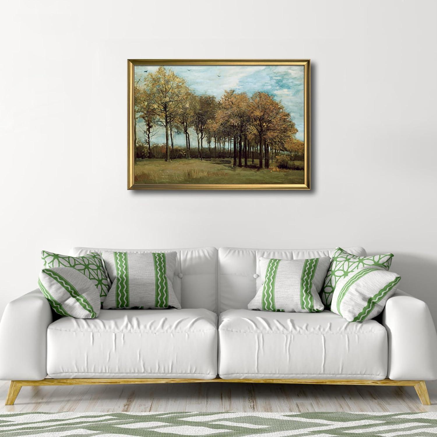 imageWieco Art Autumn Landscape 1885 Canvas Prints of Vincent Van Gogh Art Famous Paintings Reproduction Tree Forest Pictures Artwork Wall Art for Home Decor and Wall Decorations29L x 21W