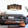 imageWieco Art 5 Piece Giclee Canvas Prints Wall Art The Brooklyn Bridge Landscape Pictures Photo Paintings for Living Room Bedroom Home Decorations Modern Stretched and Framed City Skyline Art Work