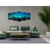 imageWieco Art Canvas Wall Art Mount Cook and Lake Matheson New Zealand with Milky Way Modern 5 Piece Canvas Artwork Starry Night Pictures for Bedroom Kitchen Living Room Wall Decor Home DecorationsC