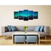imageWieco Art Canvas Wall Art Mount Cook and Lake Matheson New Zealand with Milky Way Modern 5 Piece Canvas Artwork Starry Night Pictures for Bedroom Kitchen Living Room Wall Decor Home DecorationsC