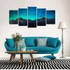imageWieco Art Canvas Wall Art Mount Cook and Lake Matheson New Zealand with Milky Way Modern 5 Piece Canvas Artwork Starry Night Pictures for Bedroom Kitchen Living Room Wall Decor Home DecorationsC