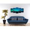 imageWieco Art Canvas Wall Art Mount Cook and Lake Matheson New Zealand with Milky Way Modern 5 Piece Canvas Artwork Starry Night Pictures for Bedroom Kitchen Living Room Wall Decor Home DecorationsC