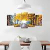 imageWieco Art Large Autumn Love Modern Giclee Canvas Prints Artwork 5 Panels Abstract Landscape Pictures to Photo Printed on Canvas Wall Art for Living Room Bedroom Office Decor10x16inchx2pcs 10x20inchx2pcs 10x24inchx1pc