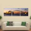 imageWieco Art Museum of Sydney Modern Canvas Prints Wall Art City Skyline Pictures Paintings for Living Room Bedroom Home Decorations 3 Piece Modern Stretched and Framed Giclee Ocean Sea Beach Artwork