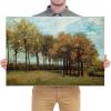 image:imageWieco Art Framed Autumn Landscape 1885 Canvas Prints of Vincent Van Gogh Art Famous Paintings Reproduction Tree Forest Pictures Artwork Wall Art for Home Decor and Wall Decorations Bronze Gold Frame28L x 20W