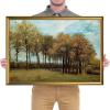 image:imageWieco Art Framed Autumn Landscape 1885 Canvas Prints of Vincent Van Gogh Art Famous Paintings Reproduction Tree Forest Pictures Artwork Wall Art for Home Decor and Wall Decorations Bronze Gold Frame29L x 21W
