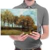 image:imageWieco Art Framed Autumn Landscape 1885 Canvas Prints of Vincent Van Gogh Art Famous Paintings Reproduction Tree Forest Pictures Artwork Wall Art for Home Decor and Wall Decorations Bronze Gold Frame16L x 12W