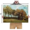 image:imageWieco Art Framed Autumn Landscape 1885 Canvas Prints of Vincent Van Gogh Art Famous Paintings Reproduction Tree Forest Pictures Artwork Wall Art for Home Decor and Wall Decorations Bronze Gold Frame28L x 20W