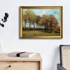 image:imageWieco Art Framed Autumn Landscape 1885 Canvas Prints of Vincent Van Gogh Art Famous Paintings Reproduction Tree Forest Pictures Artwork Wall Art for Home Decor and Wall Decorations Bronze Gold Frame17L x 13W